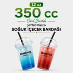 350 cc Baskılı Plastik Bardak