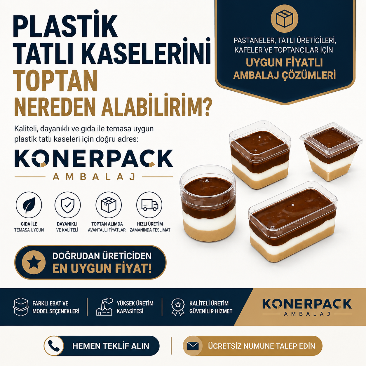 Plastik Tatlı Kaselerini Toptan Nereden Alabilirim