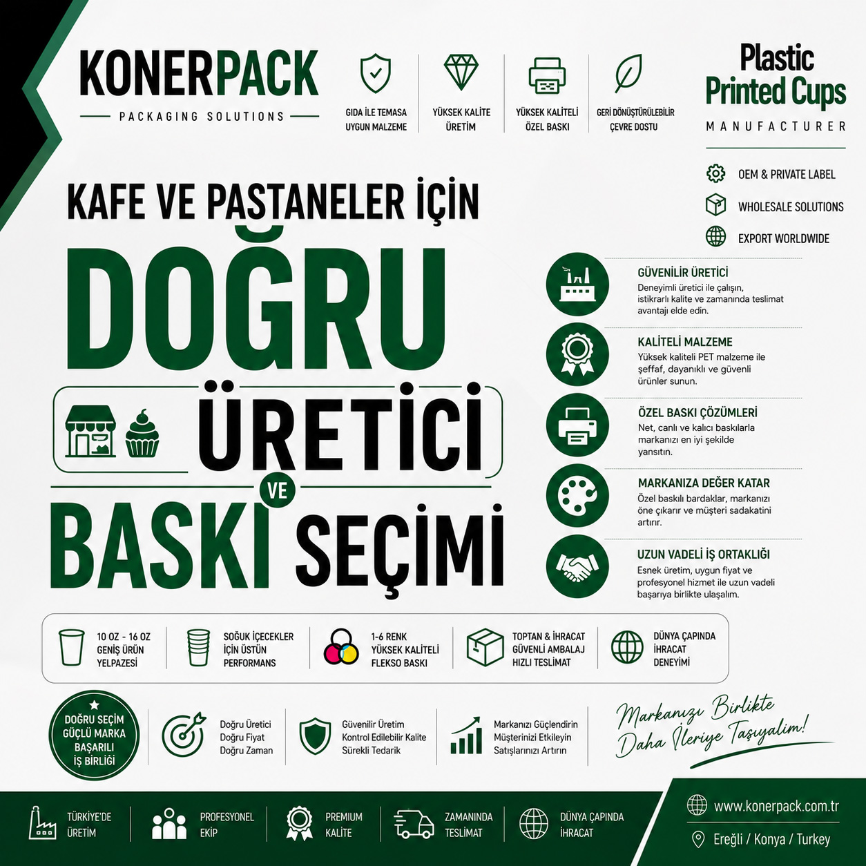 logo baskılı plastik bardak